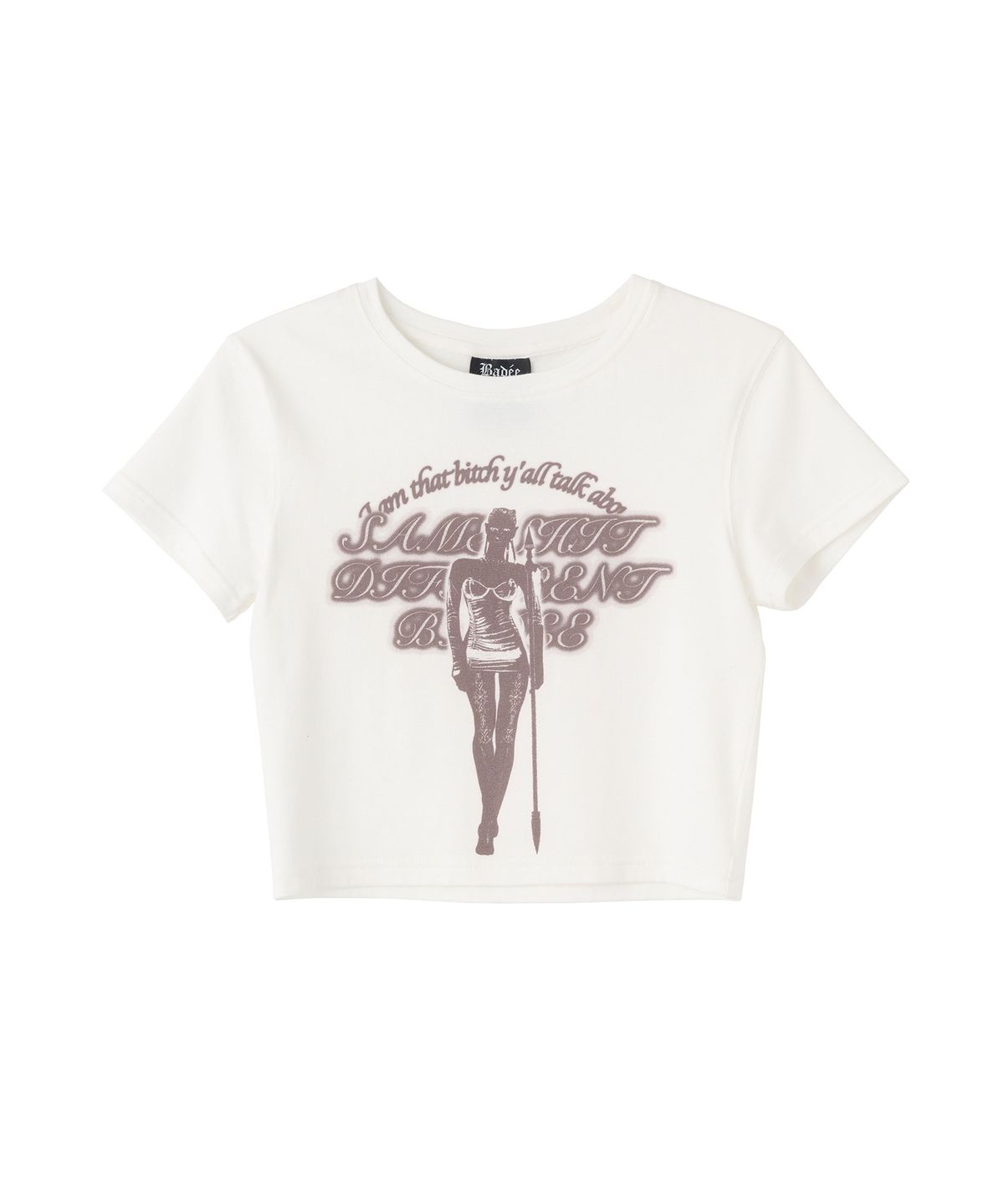 배디(BADEE) Queen Of Dawn Crop Top White