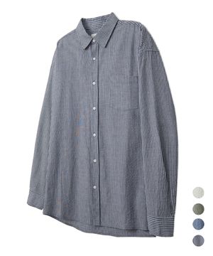 스트라이프 롱 슬리브 셔츠 4 COLOR COOSSH188