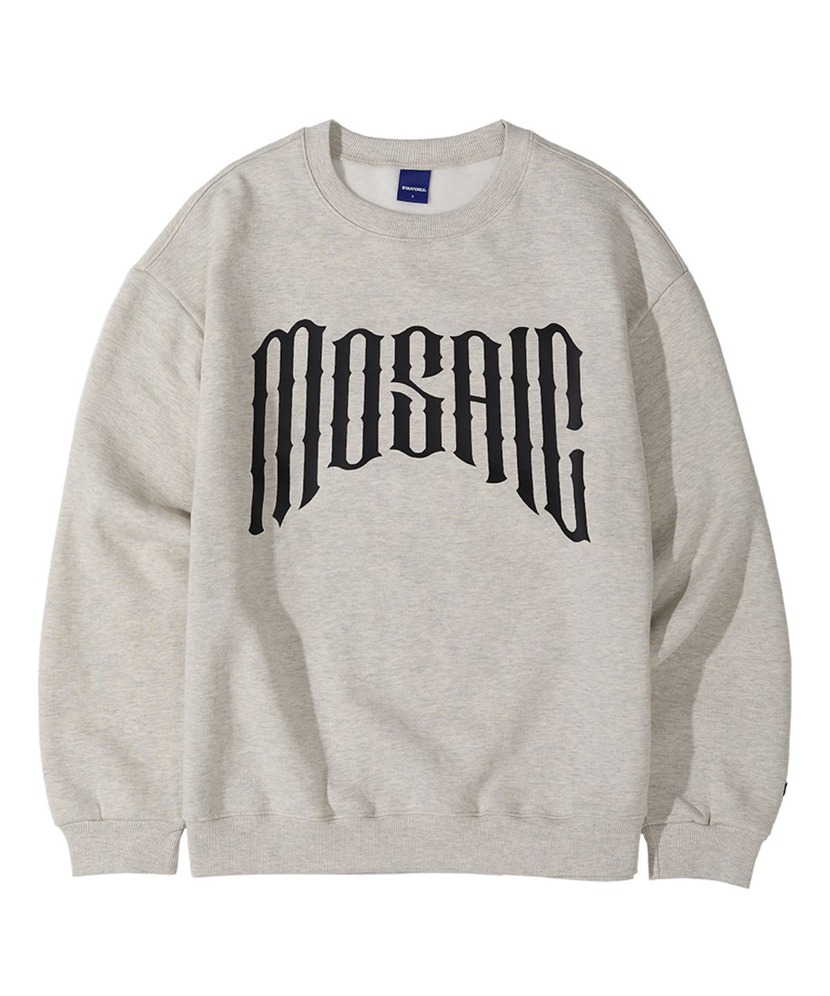 스텝온리(STAFFONLY) MOSAIC SWEATSHIRTS (MEALNGE IVORY)
