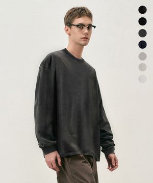 피그먼트 절개 라운드 롱 슬리브 티셔츠 7 COLOR COOSTS251