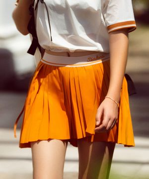 에르미나 테니스 플리츠 스커트 CAMEL