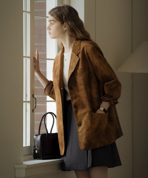 TILL I DIE ♥ All brush suede jacket/追跡付 MUSINSA公式 | TILL I DIE All brush suede jacket_Brown