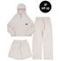 Hood Anorak 3-Piece Full Set Up (Beige) CSOs-003 [Unisex]