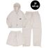 Hoodie Zip Up 3-Piece Full Set Up (Beige) CSOs-002 [Unisex]
