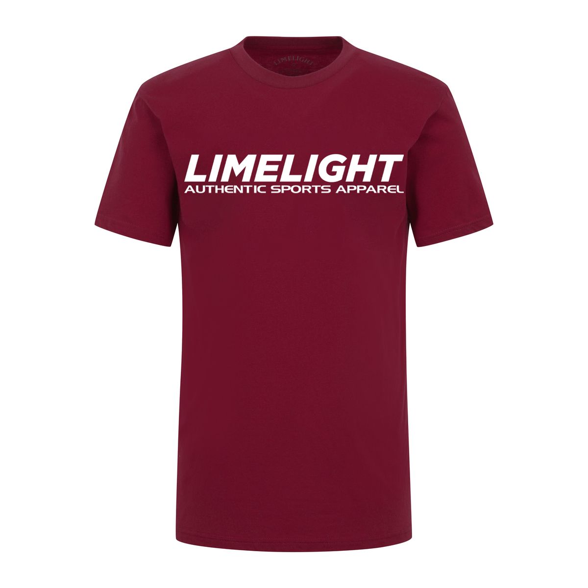 라임라잇 어패럴(LIMELIGHT APPAREL) 라임라잇 티셔츠 (버건디/화이트)