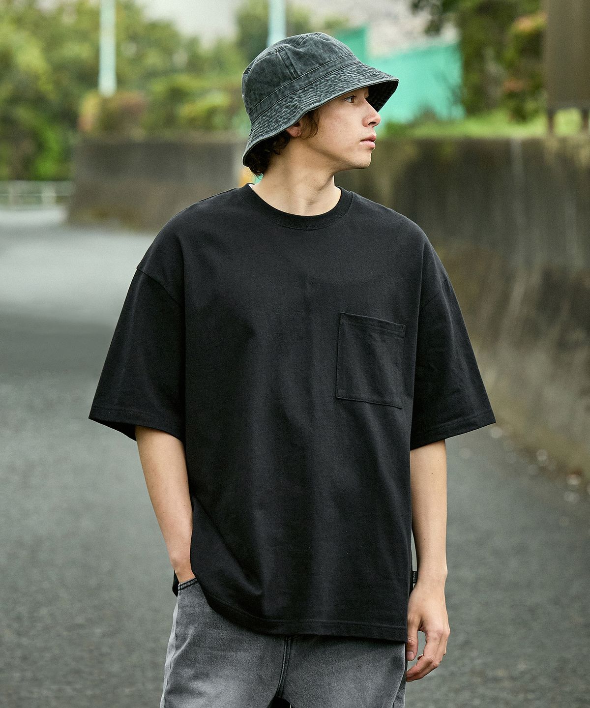 미니멀프로젝트(MINIMALPROJECT) 로버스트 헤비 포켓 반팔티셔츠 MST154 [BLACK]