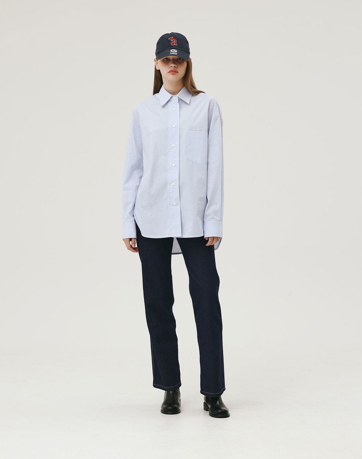 지에마르(GIEMAR) OVERSIZED STRIPE SHIRTS