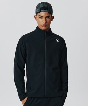 에센셜 트리코트 셋업 집업 SPIFCNFT121UBLK