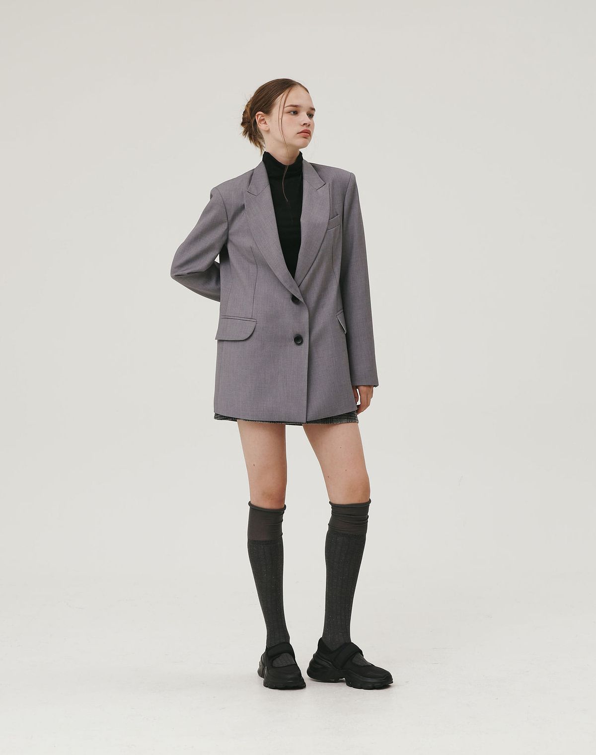지에마르(GIEMAR) OVERFIT JACKET GRAY