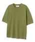 쿨 린넨라이크 크루넥 숏 슬리브 니트 올리브 COOSKT010OLIVE