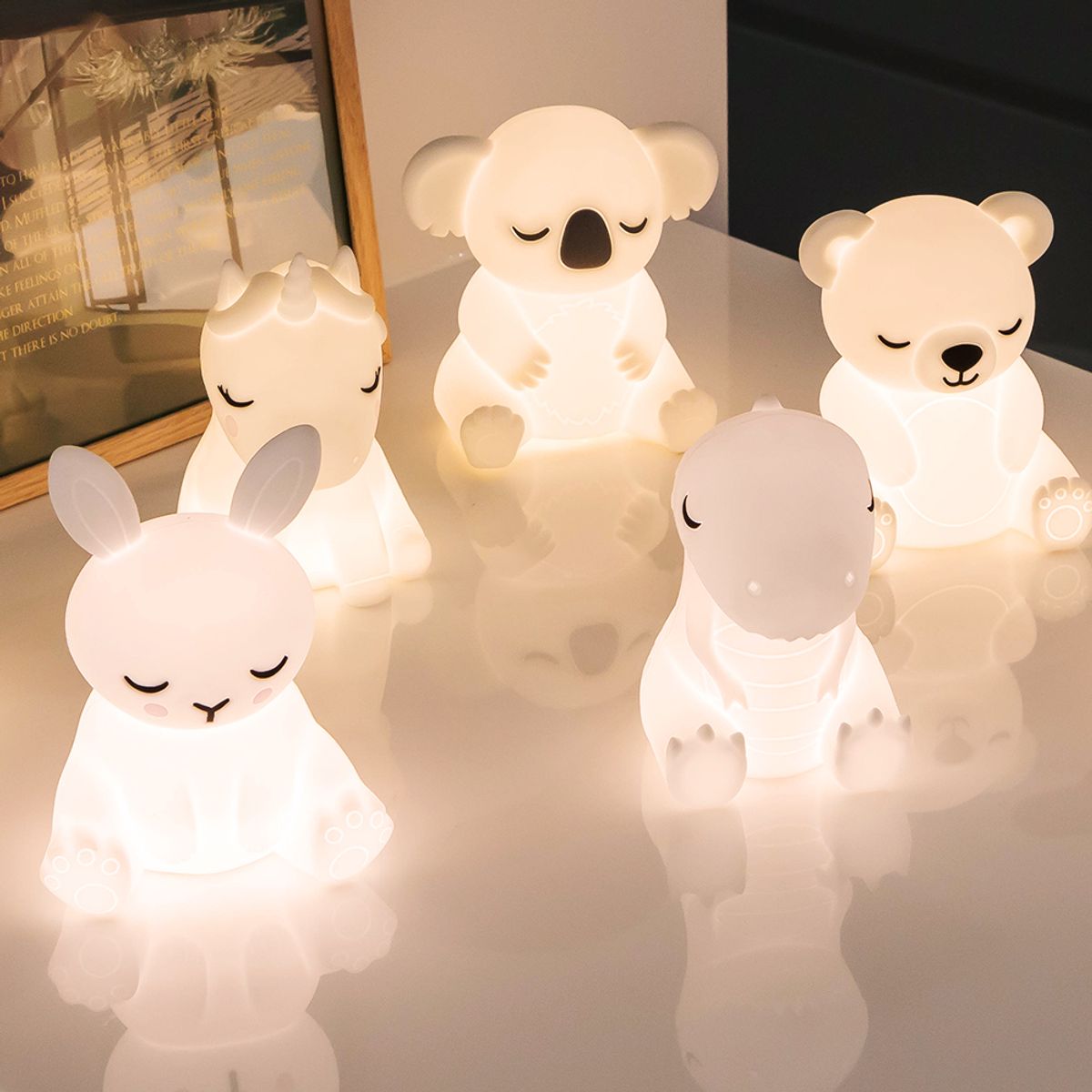 레토(LETO) 무선 실리콘 LED 동물 무드등