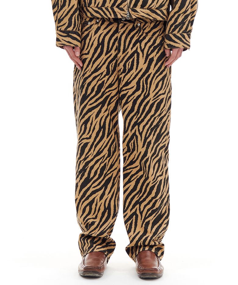 ZEBRA TWILL PANTS (BROWN)