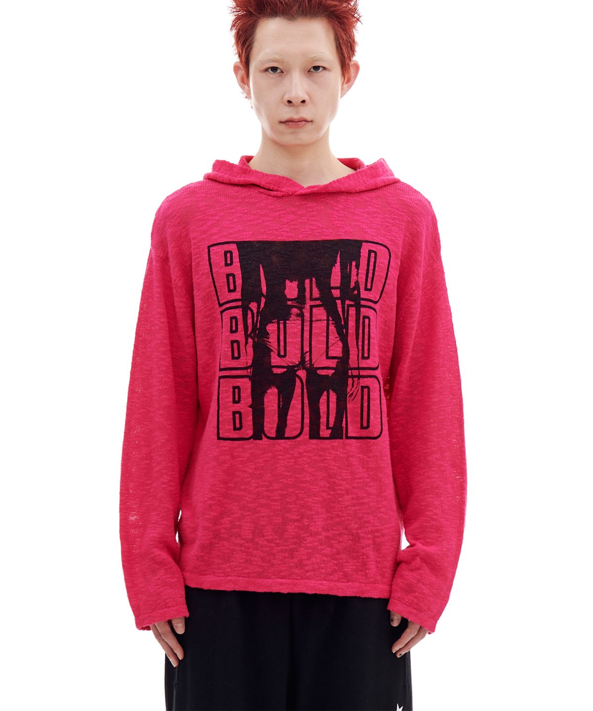 아카이브 볼드(ARCHIVE BOLD) BIKINI WM KNIT HOOD (CHERRY PINK)