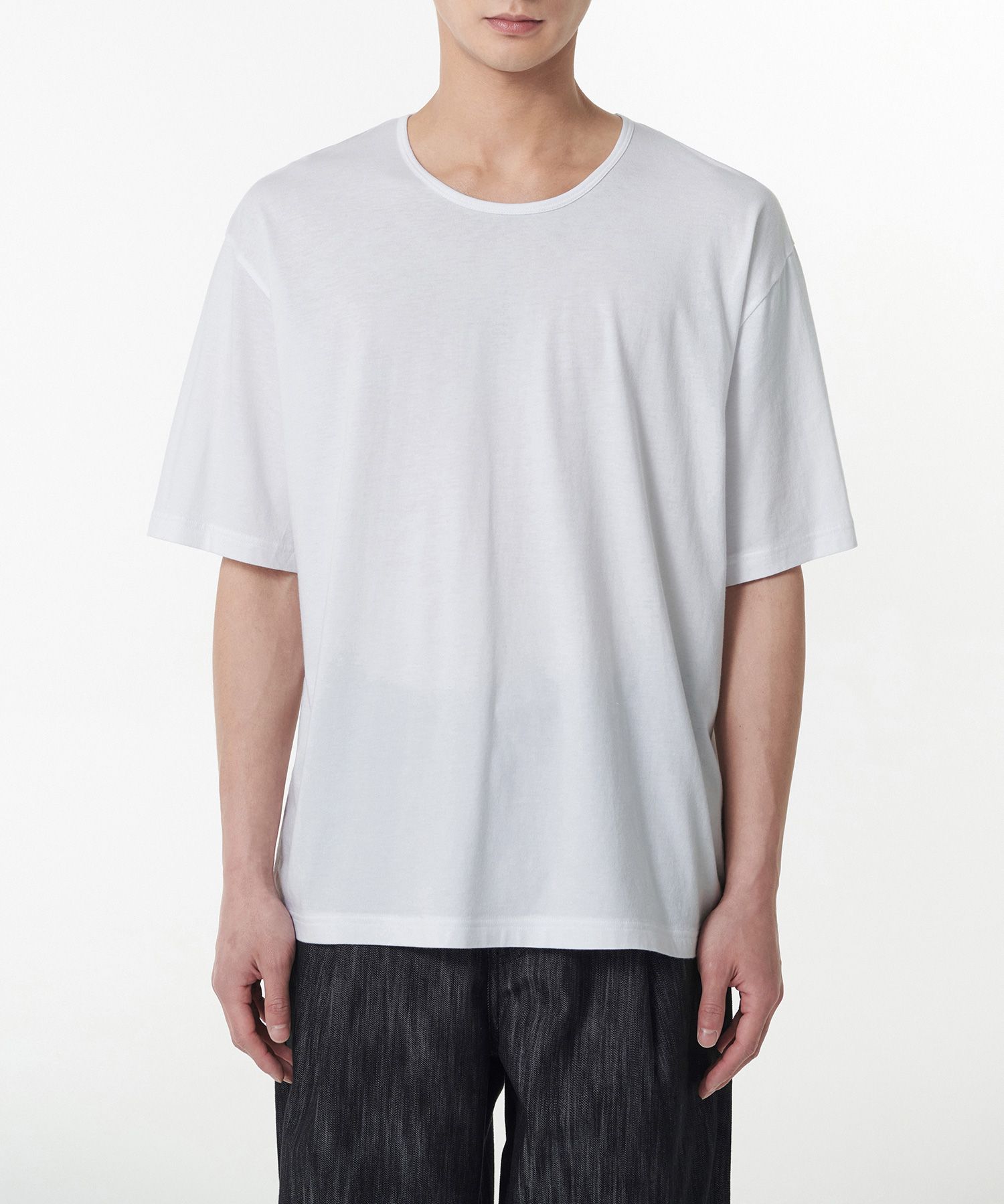 MUSINSA公式 | MUSINSA STANDARD Relaxed CR Scoop Neck T-Shirt