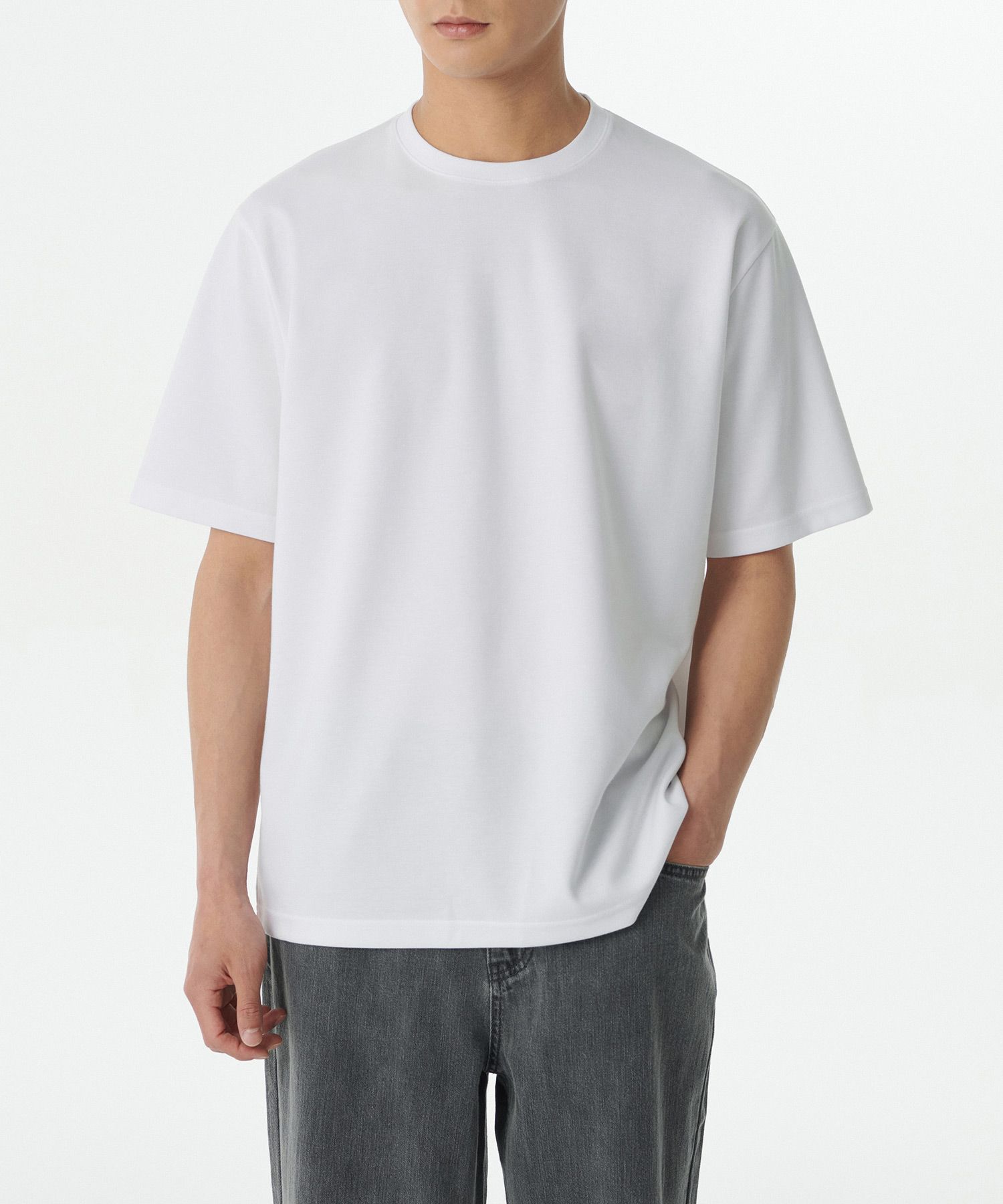 Tシャツ・カットソー *MUSINSA STANDARD* Optimal Relaxed Crew Neck T-Shirt Sage Gr MUSINSA | MUSINSA STANDARD Optimal Relaxed Crew Neck T-Shirt