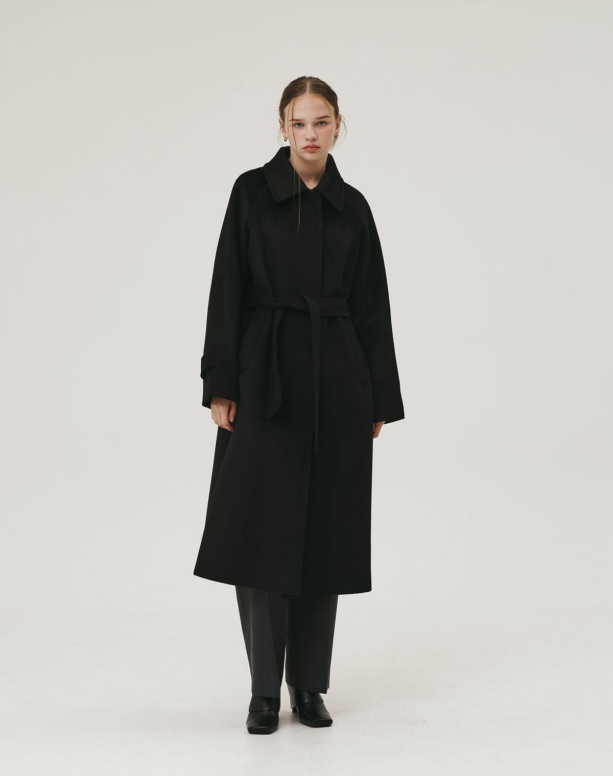 지에마르(GIEMAR) LONG SINGLE COAT BLACK