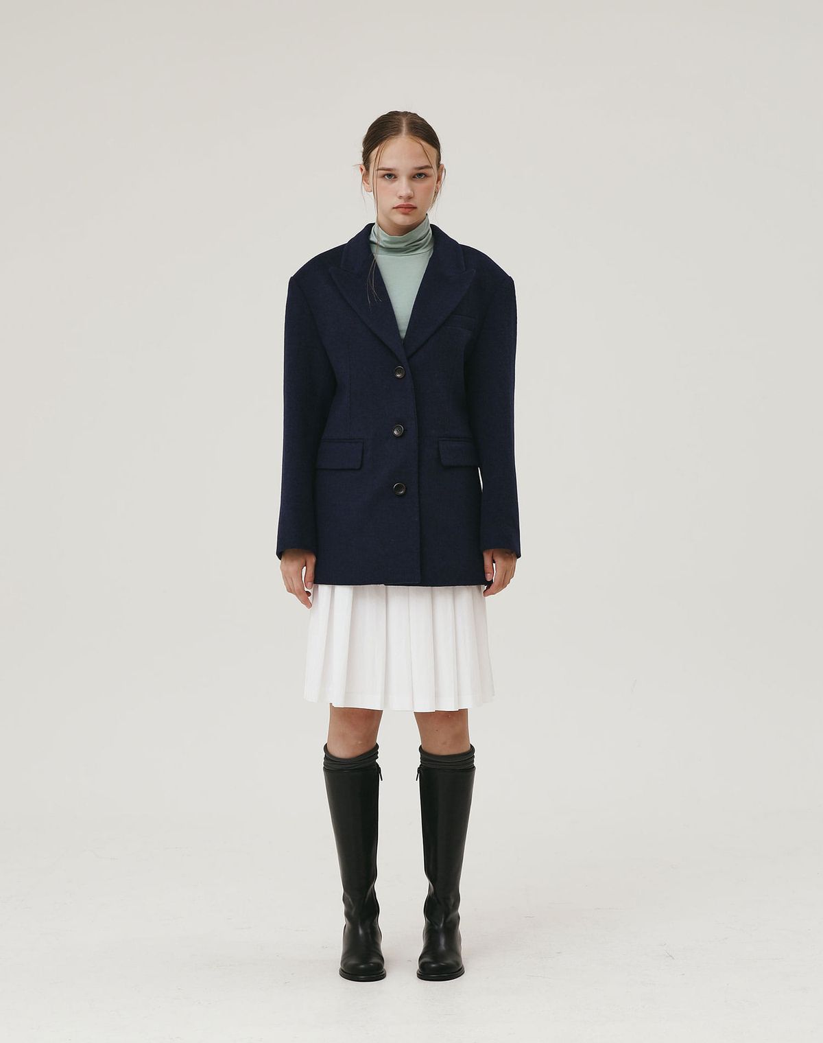 지에마르(GIEMAR) WOOL HALF COAT