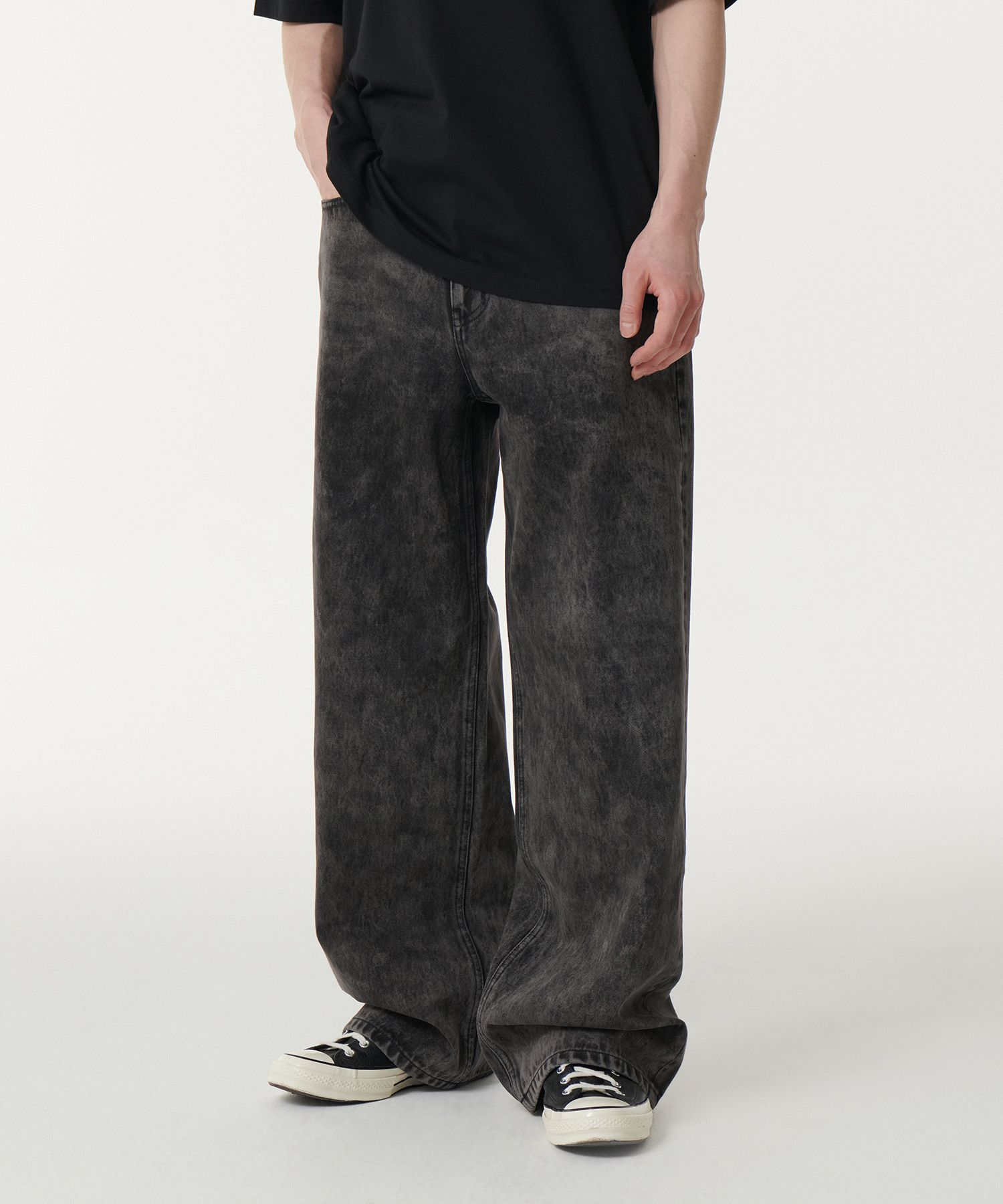 ★MUSINSA STANDARD★ Fog Washed Extra Wide Denim Pants Washe MUSINSA | MUSINSA STANDARD Fog washed extra wide denim pants