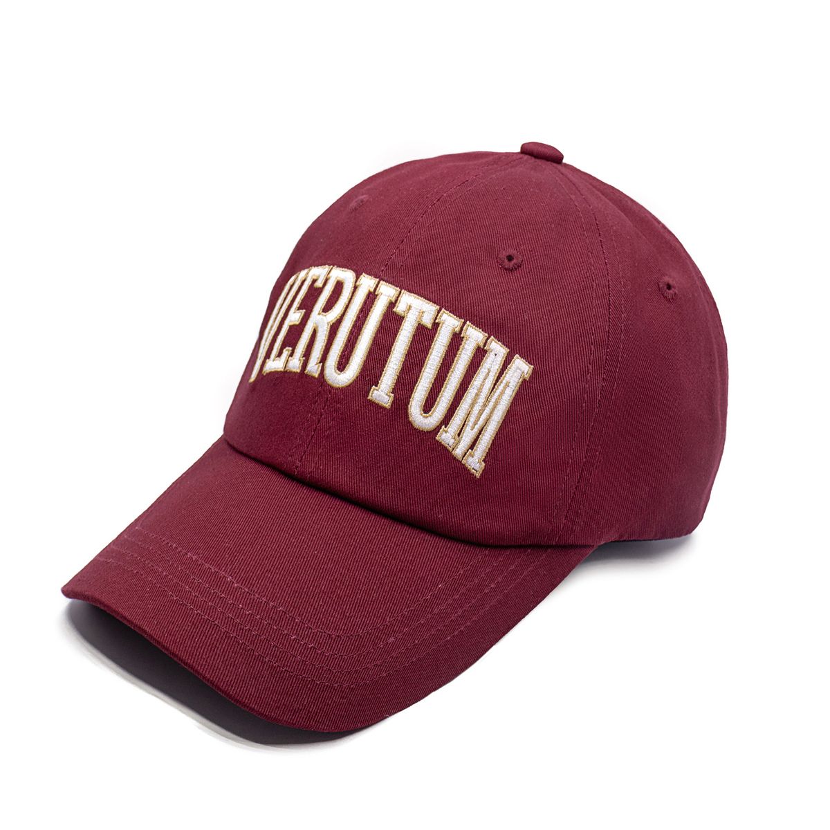 베루툼(VERUTUM) 빅 아치 로고 볼캡 버건디
