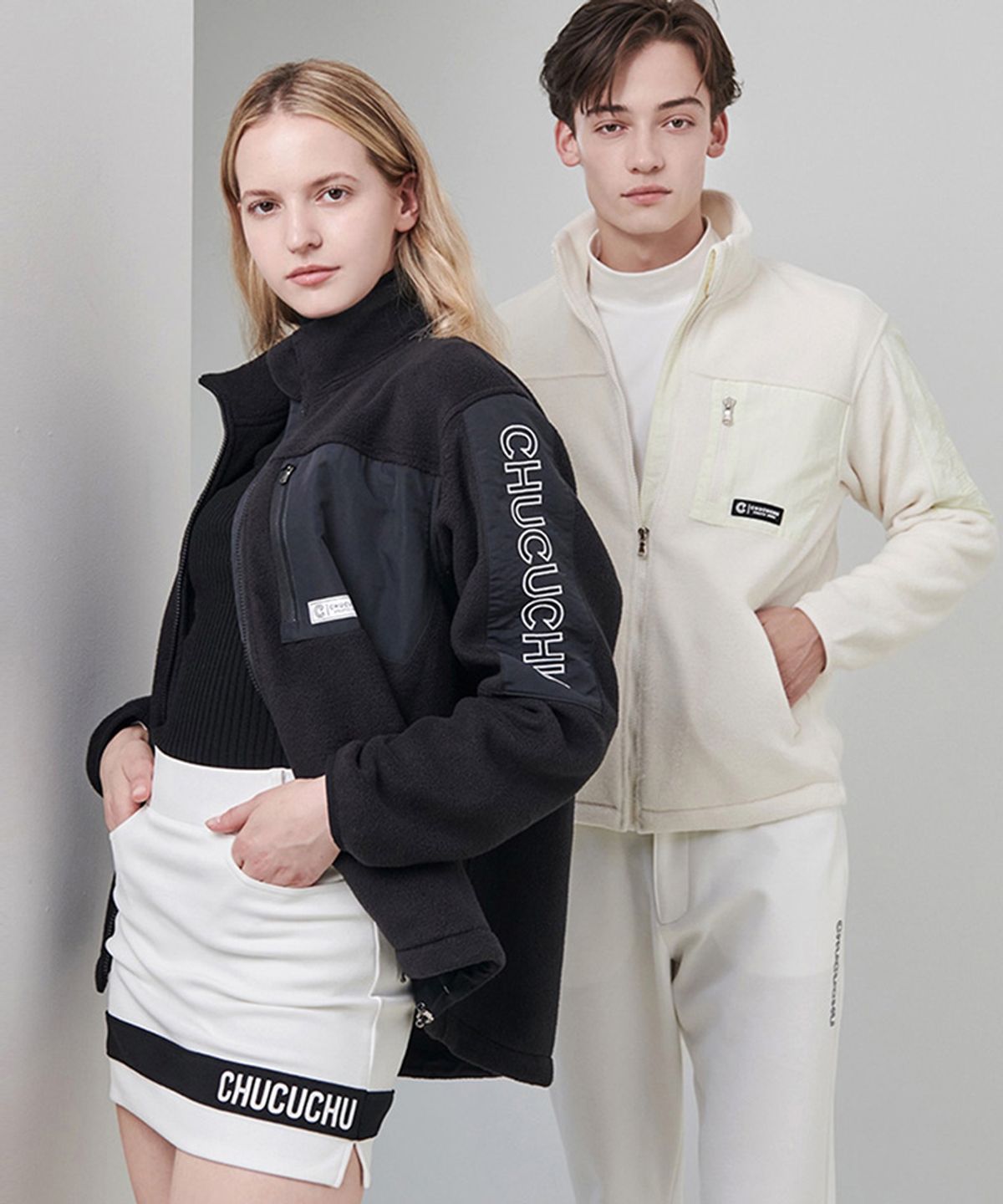 츄쿠츄(CHUCUCHU) C23W-JP009U 윈터 집업 후리스 아우터 [UNISEX]