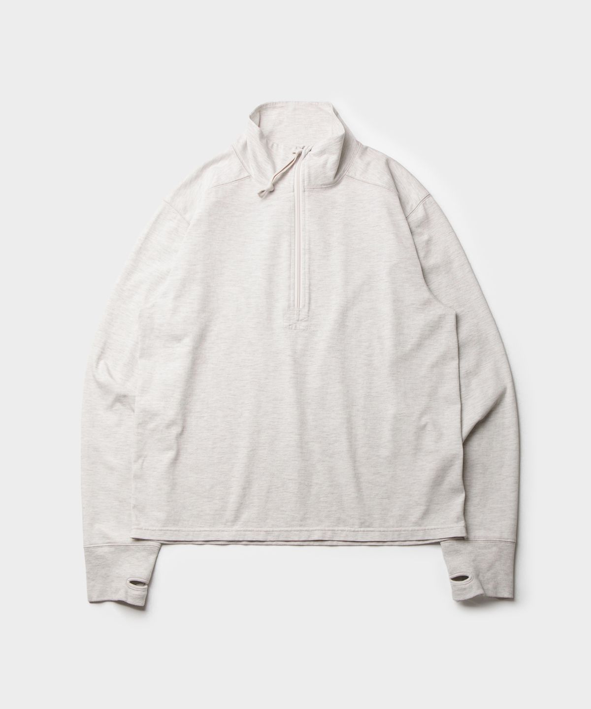 비헤비어(BEHEAVYER) ECWCS LV.2 HALF ZIP UP melange ivory