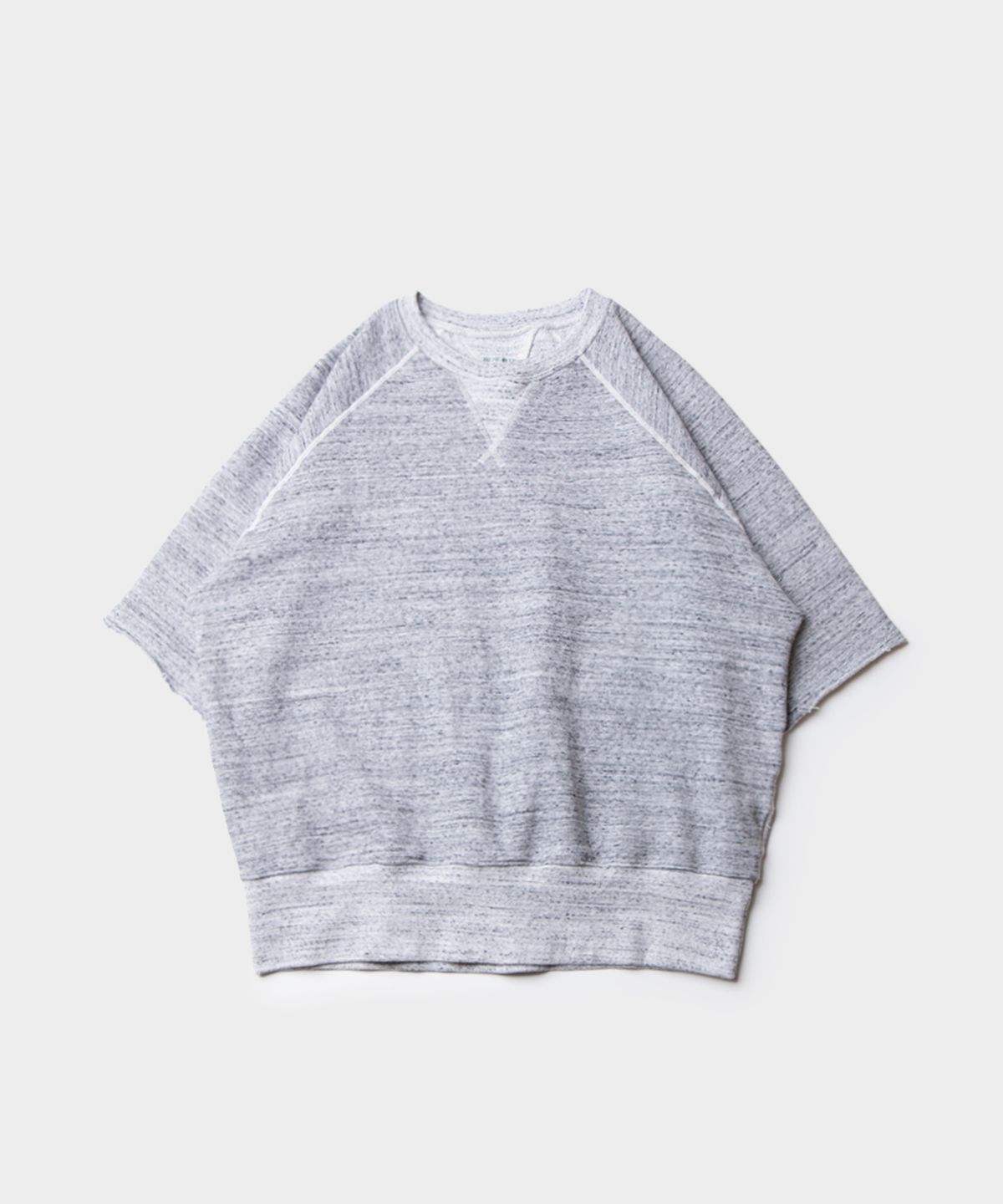 비헤비어(BEHEAVYER) GYM HALF SWEAT melange grey