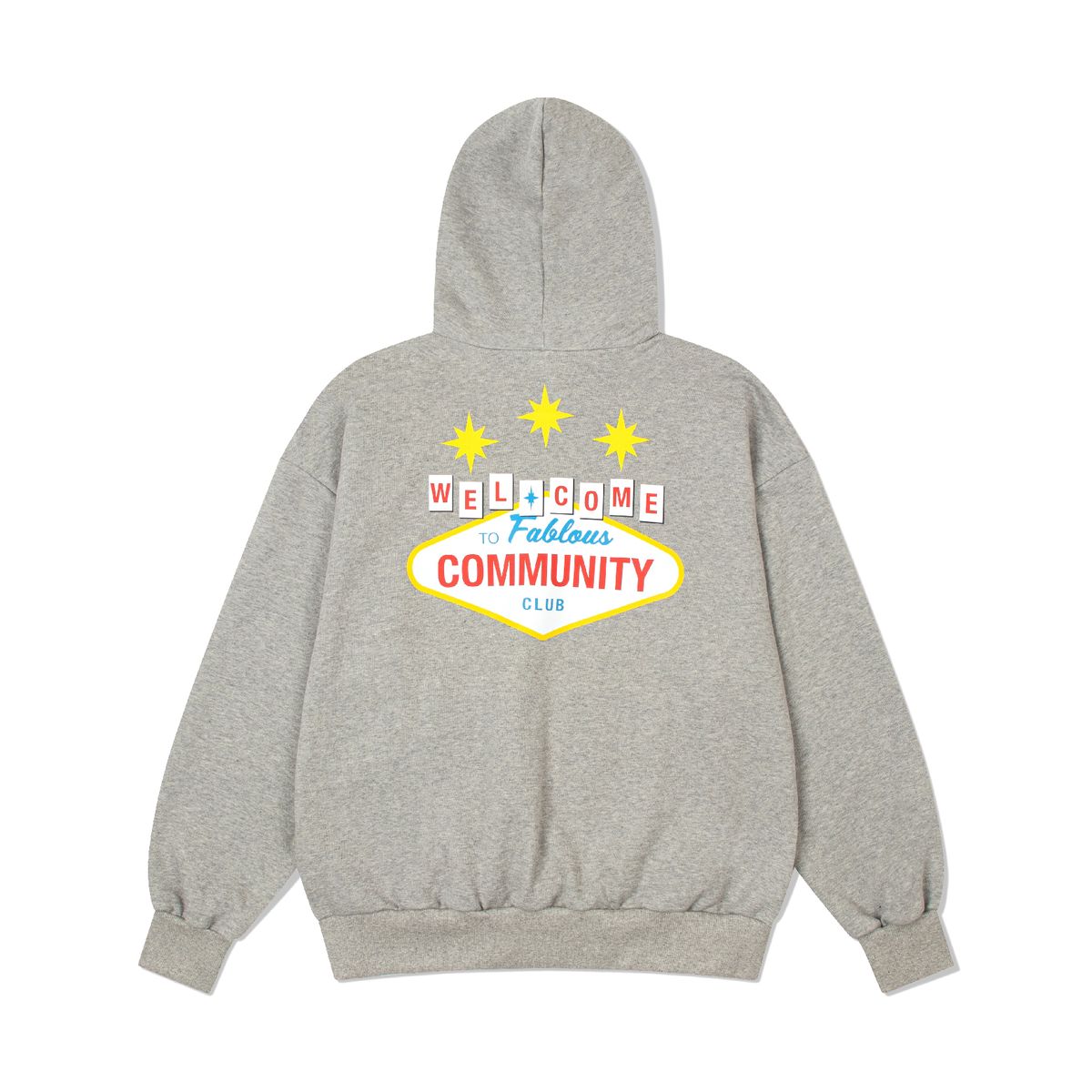 커뮤니티클럽(COMMUNITY CLUB) 웰컴 후디 그레이