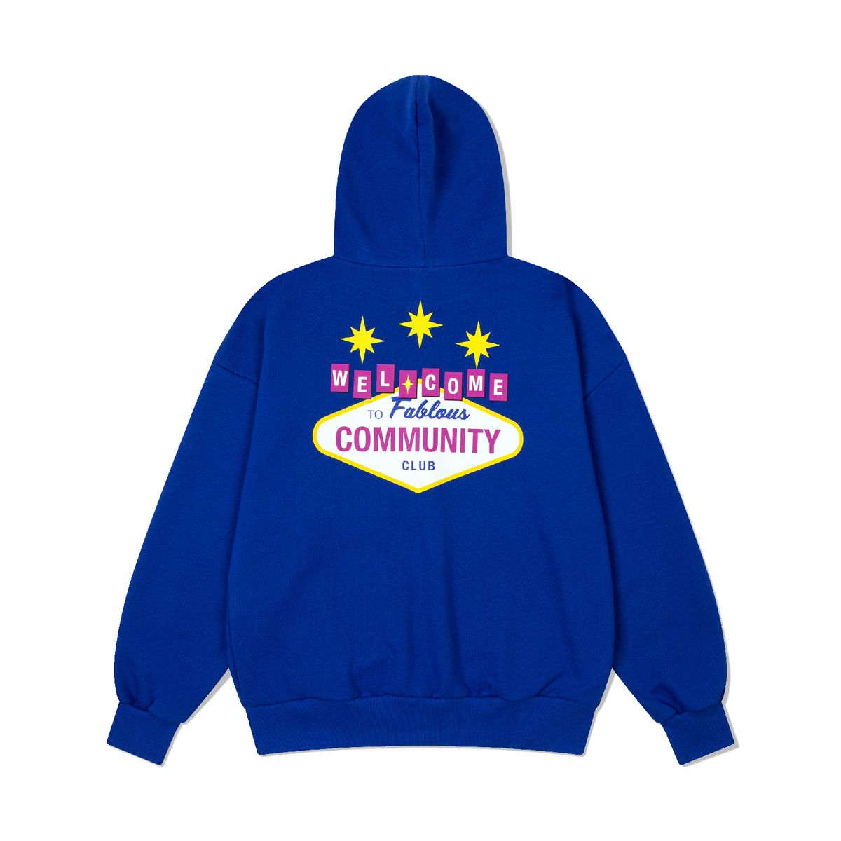 커뮤니티클럽(COMMUNITY CLUB) 웰컴 후디 블루