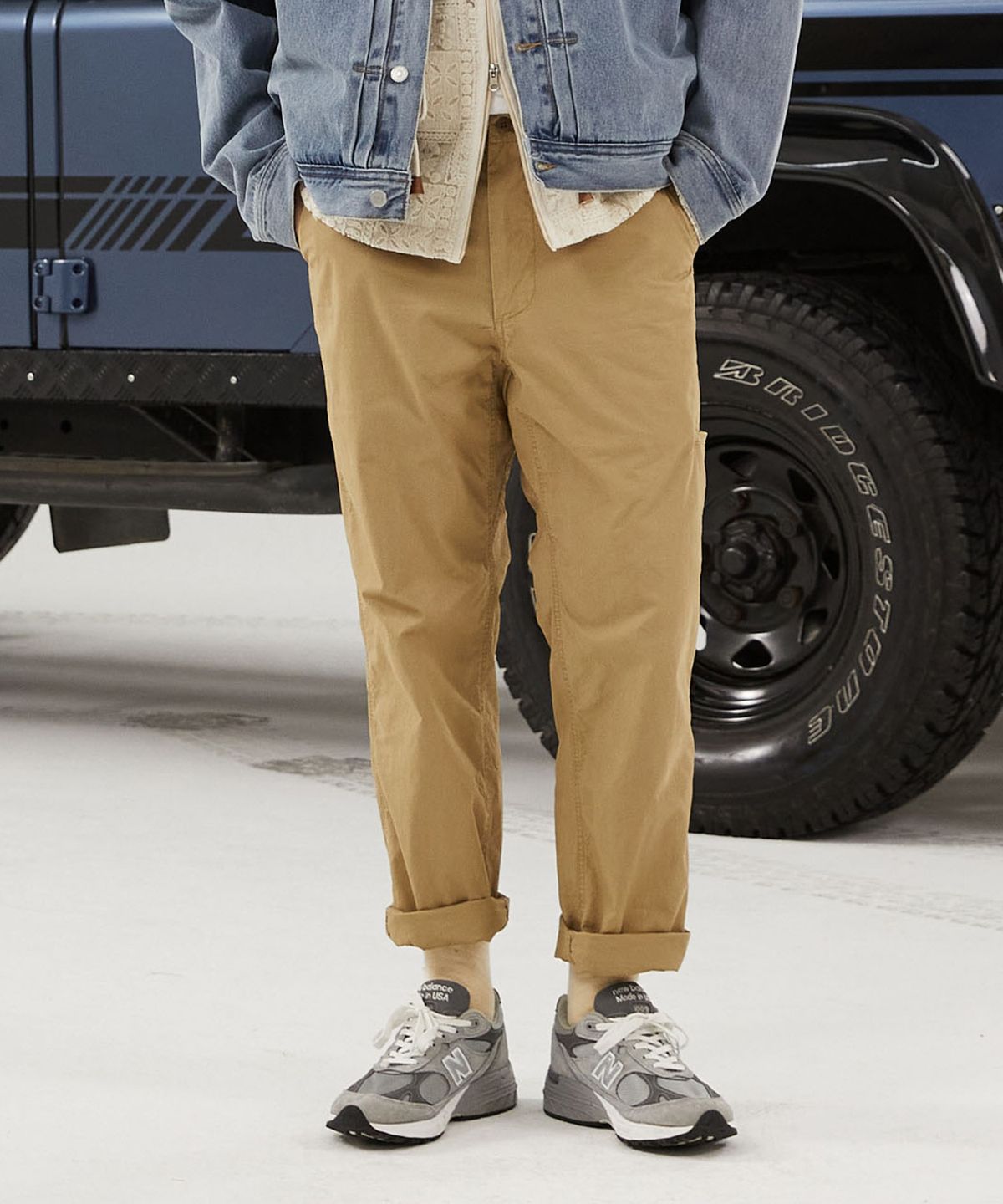 펜필드(PENFIELD) OFFICER CHINO PANTS BEIGE_FQ2WP10U