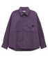 멀티 포켓 유틸리티 코튼 셔츠 퍼플