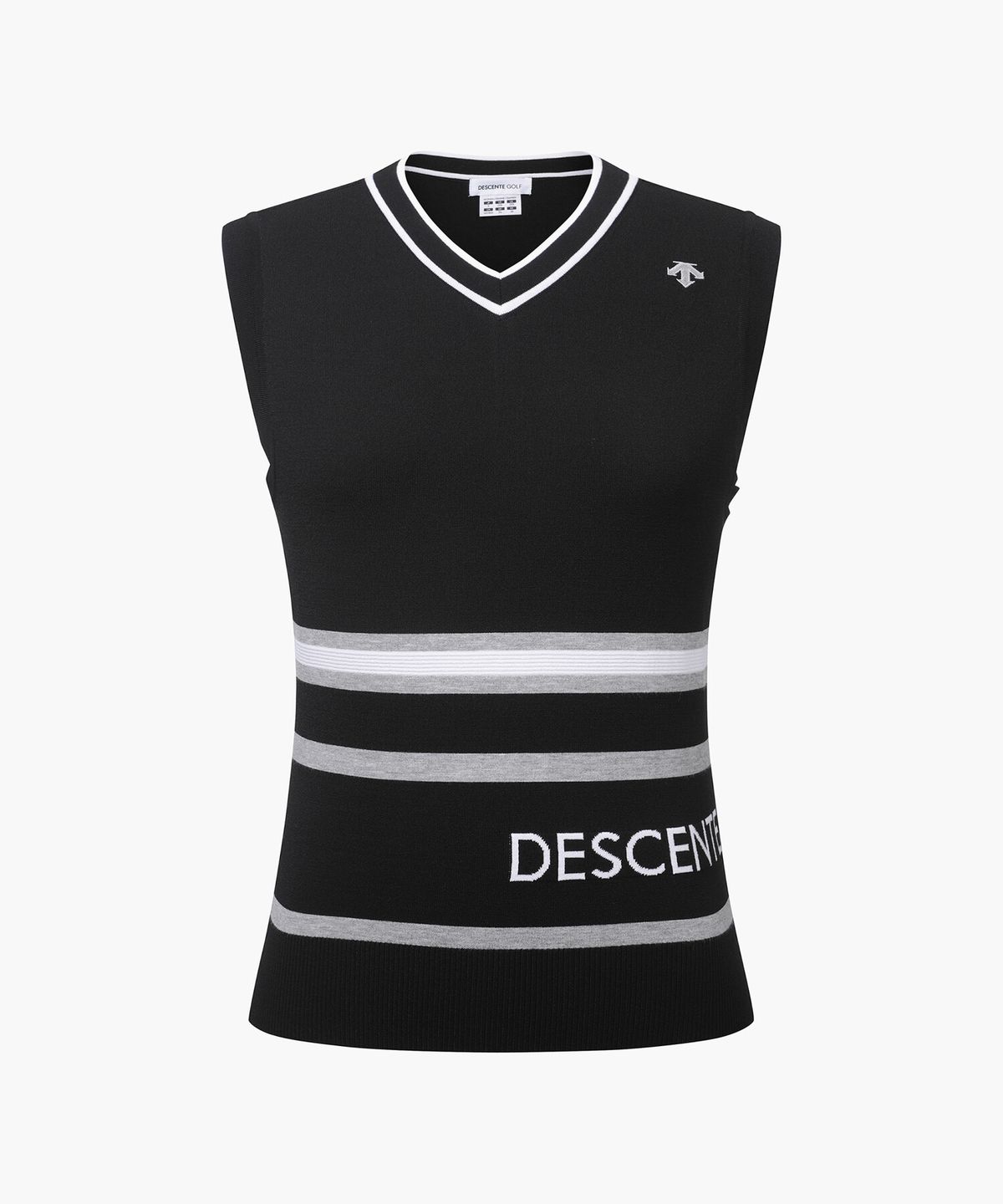 데상트 골프(DESCENTE GOLF) 여성 V넥 니트 베스트 (DP12WFKV21)