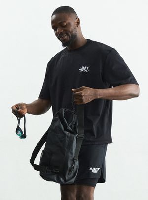 샤카본 래쉬가드 컴바인 티셔츠 AM1152 BK