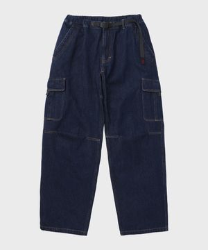 데님 루즈 카고 팬츠 Dark Indigo