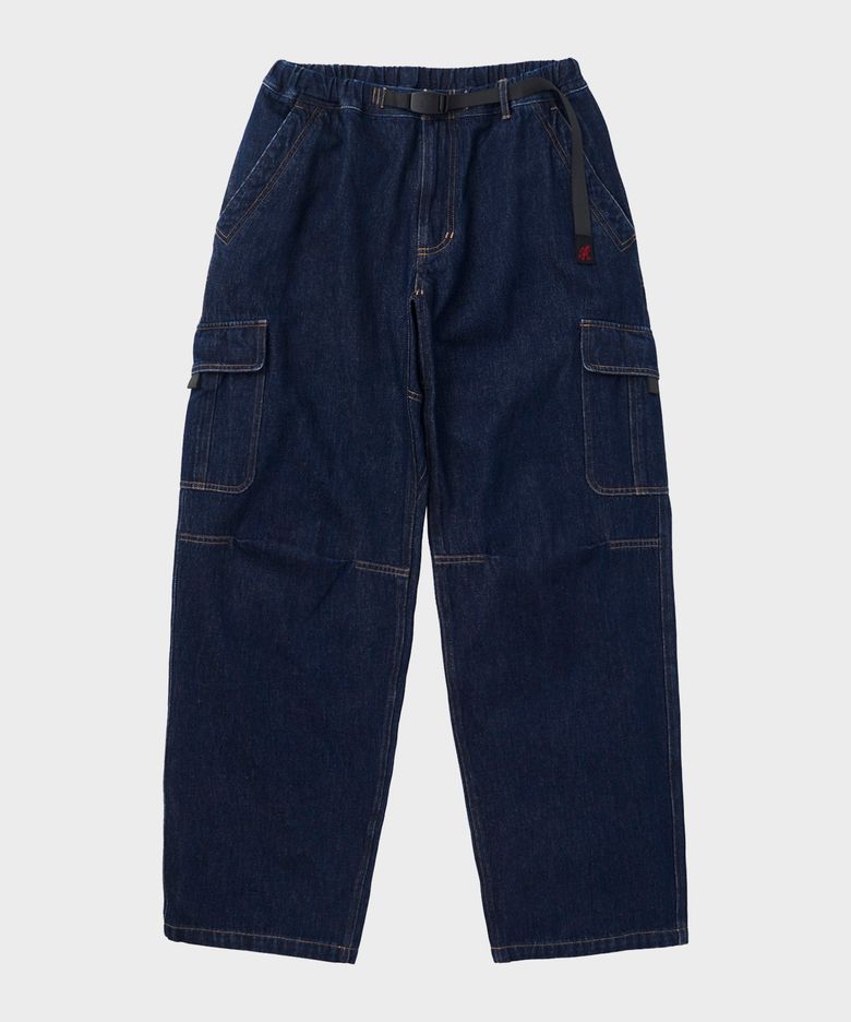 데님 루즈 카고 팬츠 Dark Indigo