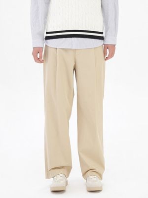 남성) 원턱 와이드 팬츠_MSE2PP1002