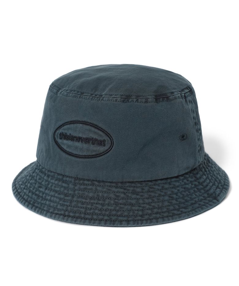 Overdyed E/T-Logo Bucket Hat Dusty Blue