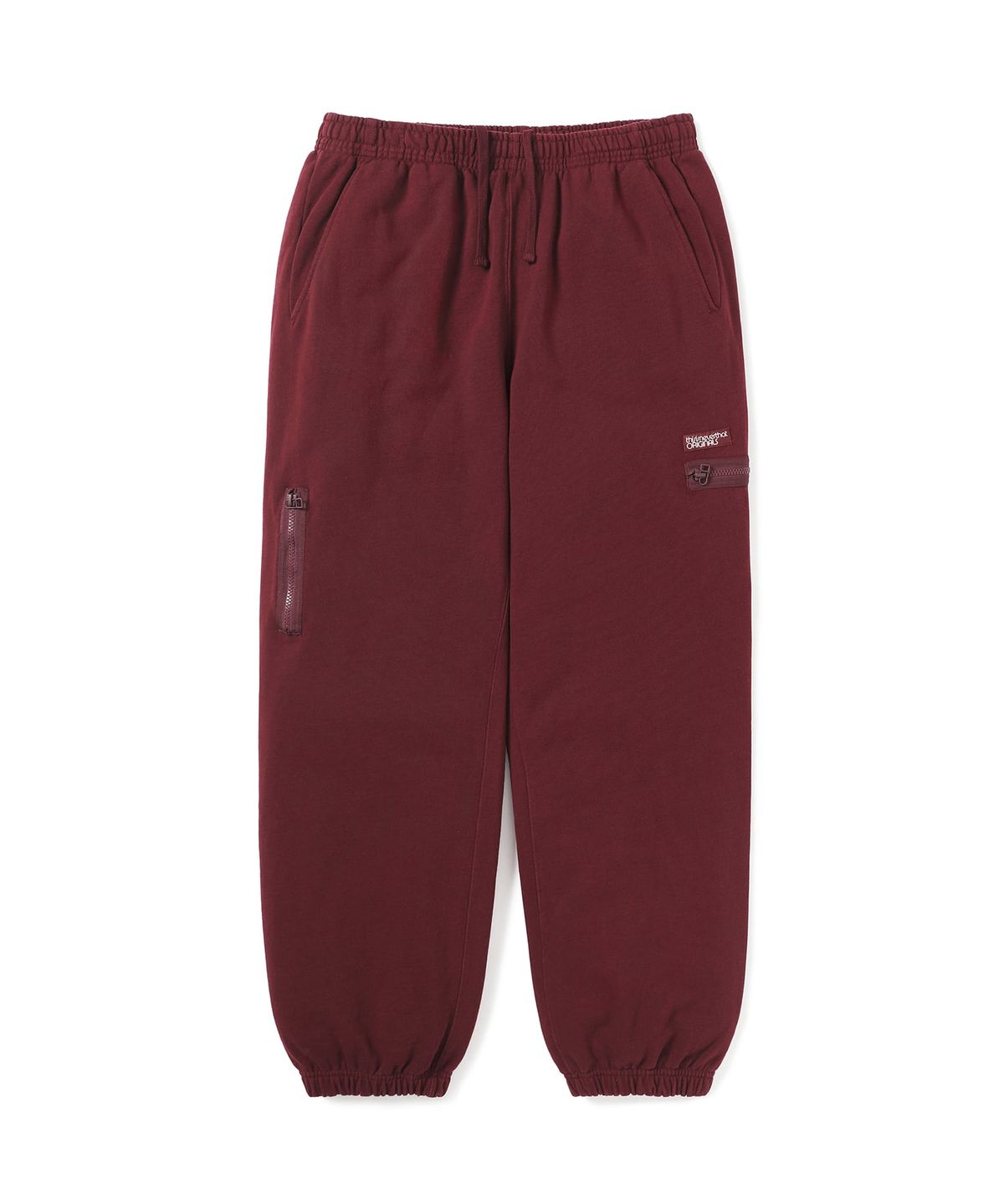 디스이즈네버댓(THISISNEVERTHAT) Multi Zip Sweatpant Burgundy