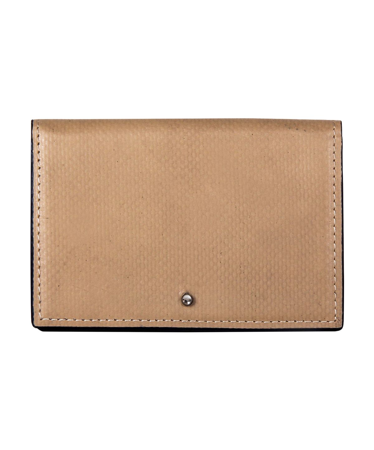 카네이테이(KANEITEI) OM BUTTON STUD WALLET (BEIGE) / UPCYCLED