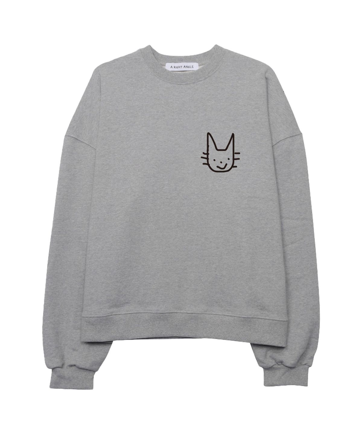 어라이트앵글(ARIGHTANGLE) Heavycotton cat sweatshirt2 (3 Color)