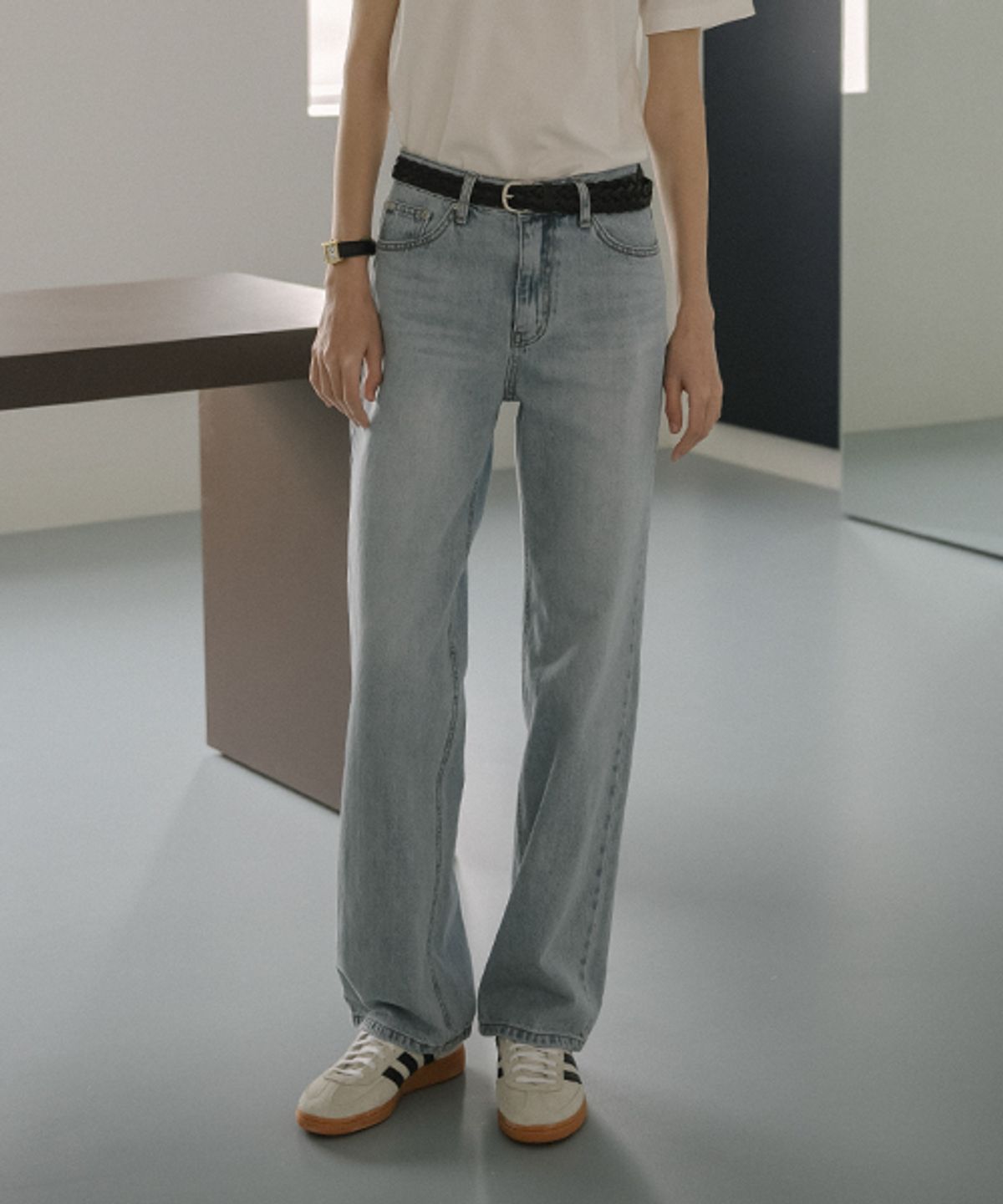 노운베러(KNOWNBETTER) USA soft straight denim pants_Blue