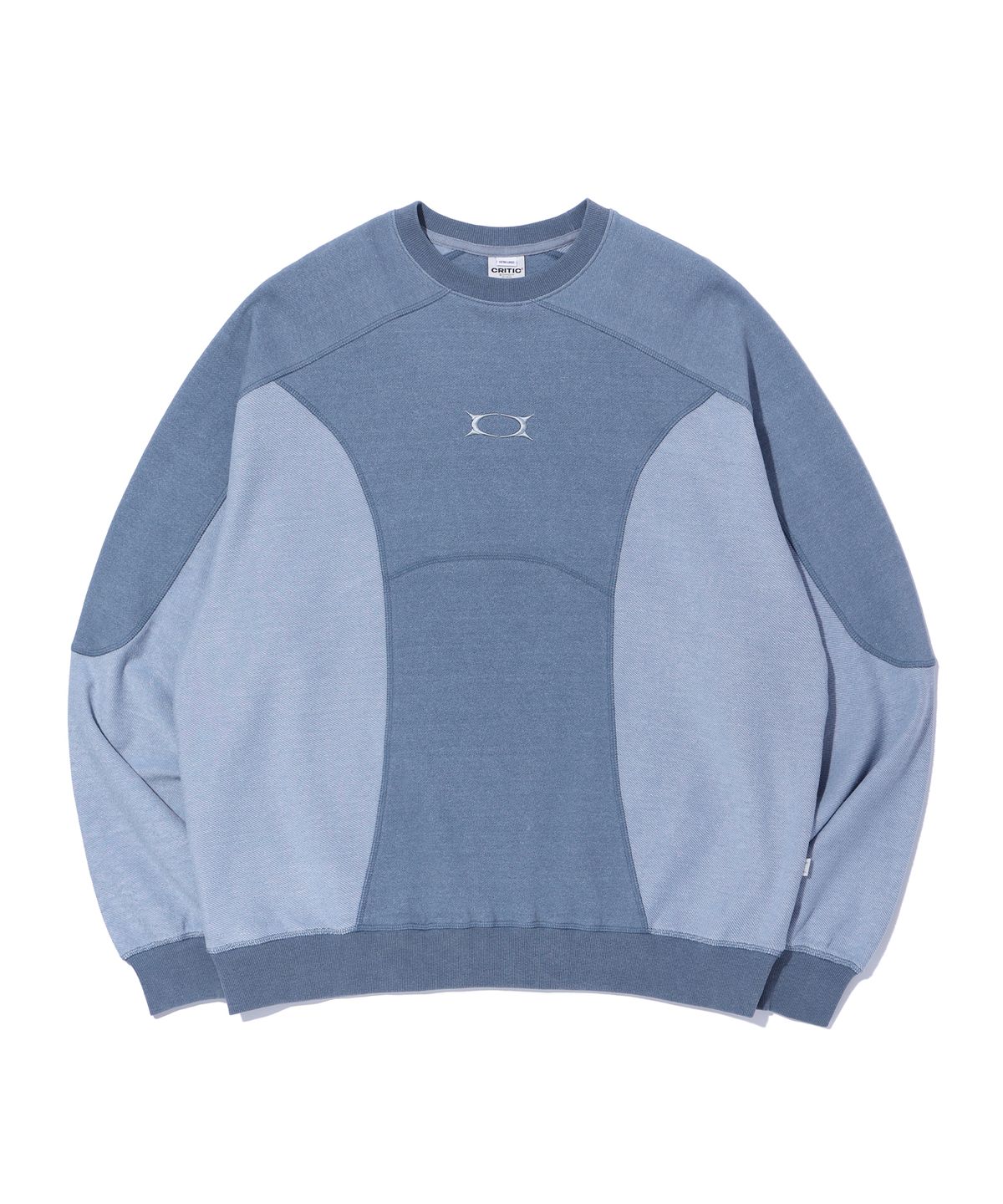크리틱(CRITIC) INCISION PIGMENT SWEATSHIRTS BLUE