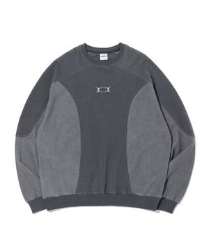 INCISION PIGMENT SWEATSHIRTS CHARCOAL