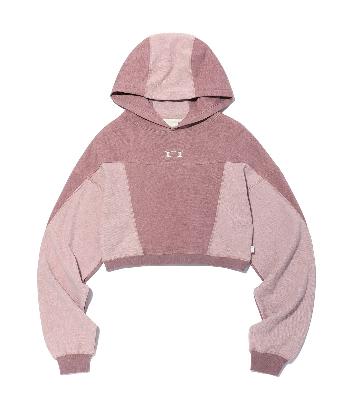 크리틱(CRITIC) CROP INCISION HOODIE PINK