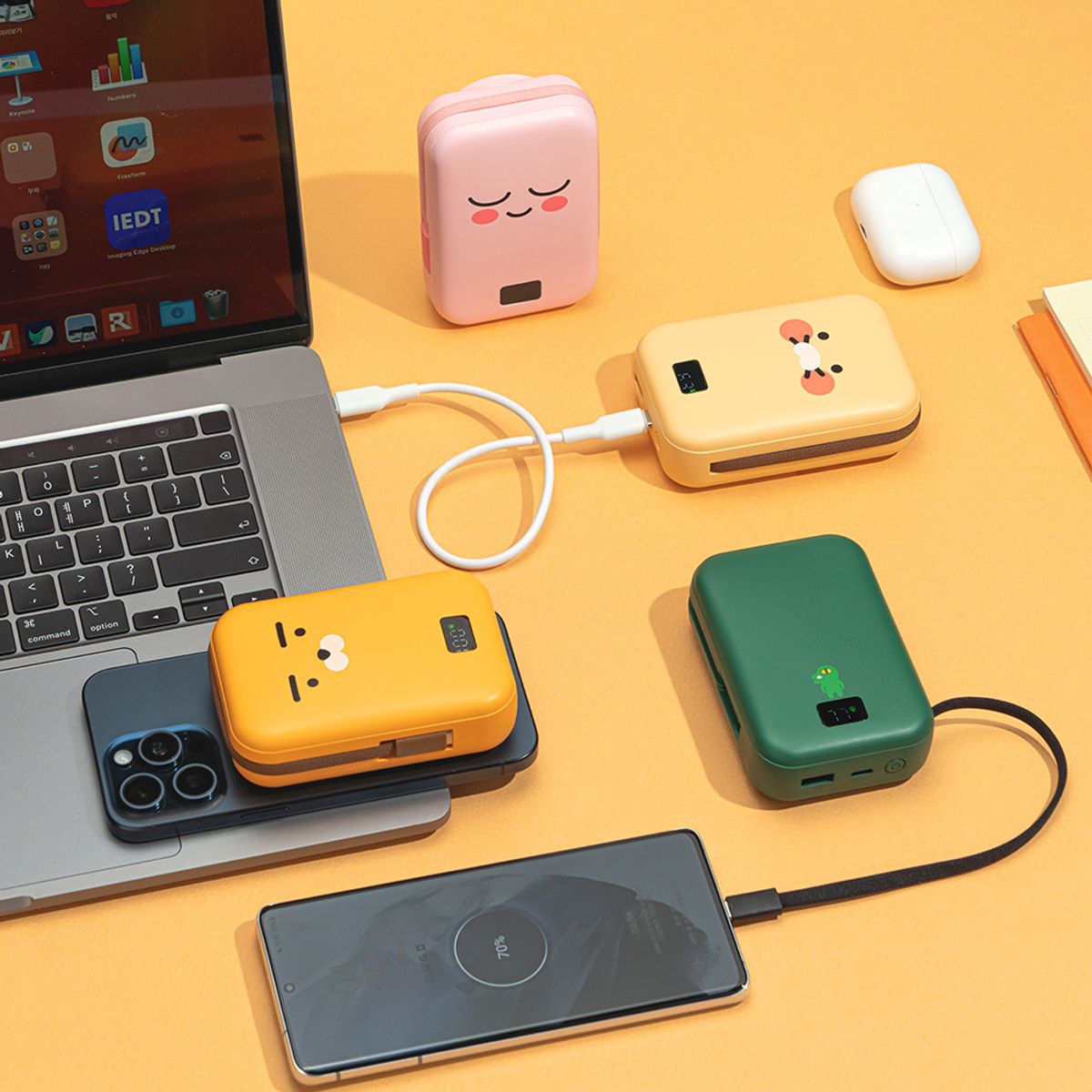 카카오프렌즈 파트너(KAKAOFRIENDS PARTNERS) 케이블형 맥세이프 보조배터리 20,000mAh