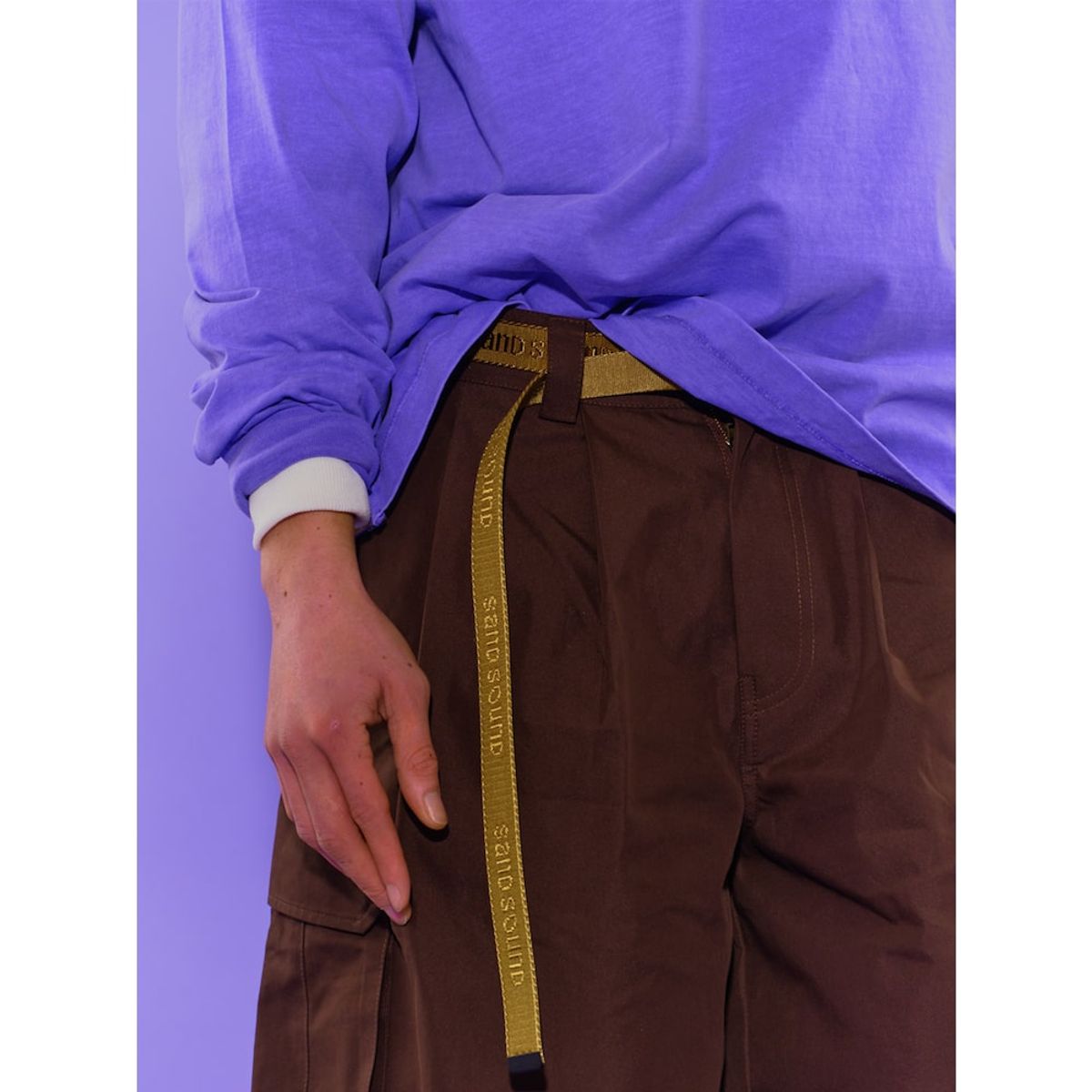 샌드 사운드(SAND SOUND) Utility Jacquard Belt  Khaki