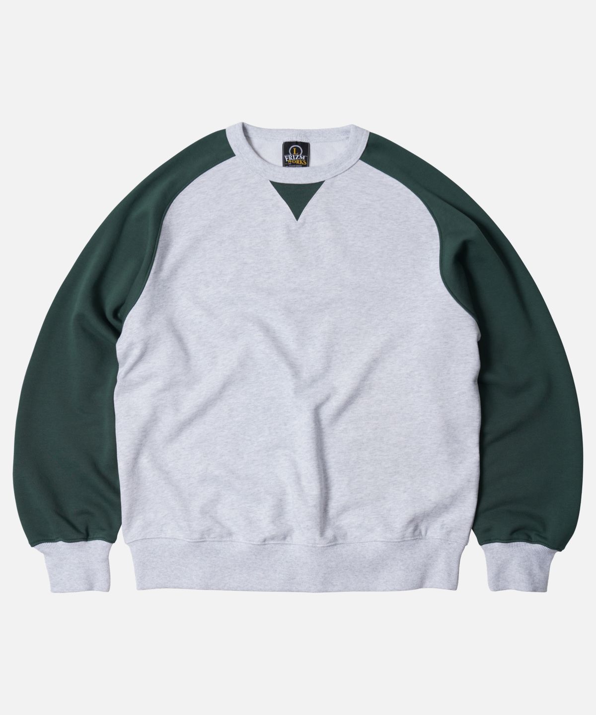 프리즘웍스(FRIZMWORKS) ROUNDED RAGLAN SWEATSHIRT _ FOREST GREEN