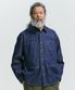 DENIM CARPENTER POCKET WORK SHIRT _ BLUE