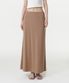 우먼즈 소프트 저지 맥시 스커트 [로즈 브라운]
