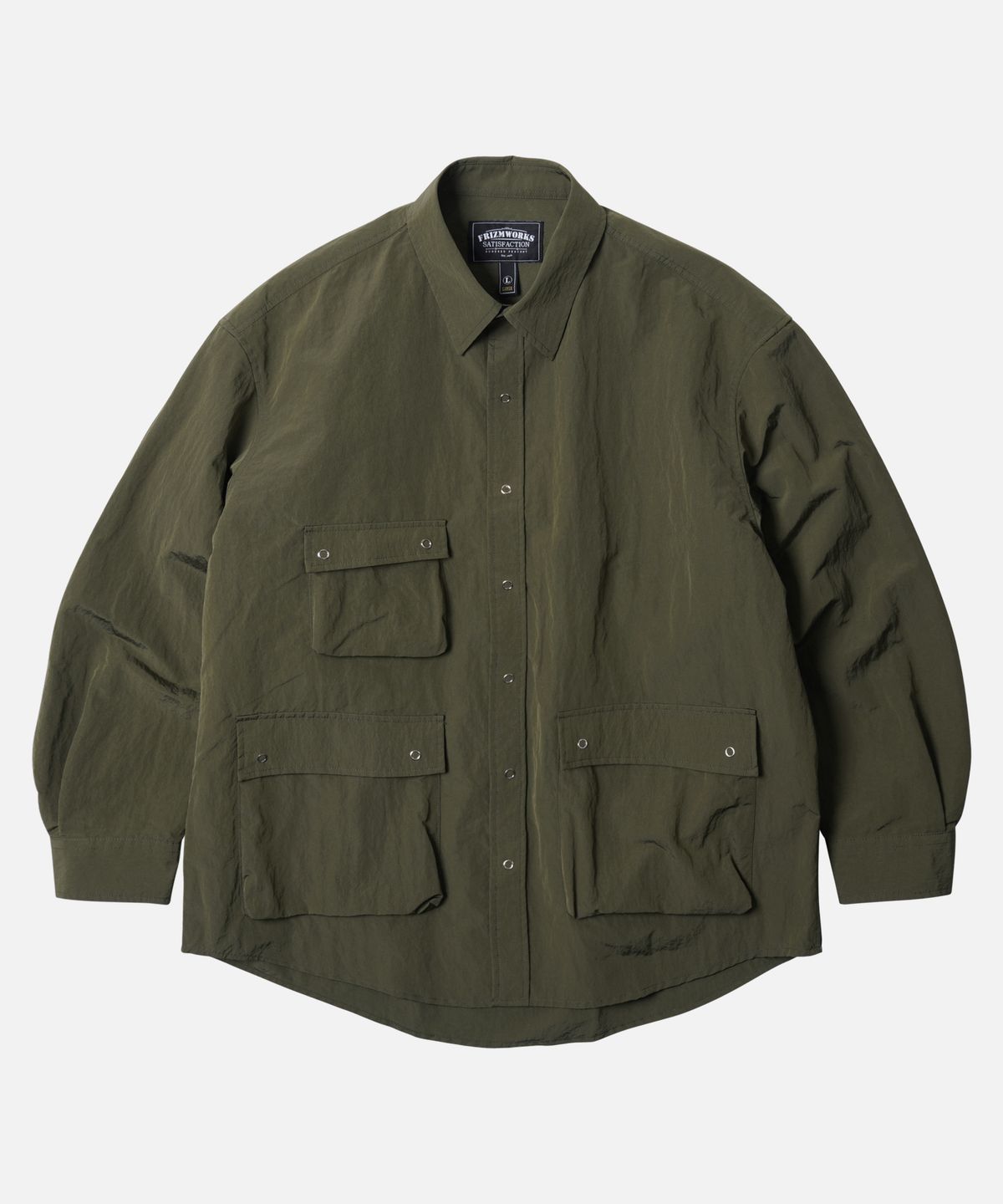 프리즘웍스(FRIZMWORKS) 3PK NYLON RIPSTOP SHIRT JACKET _ OLIVE