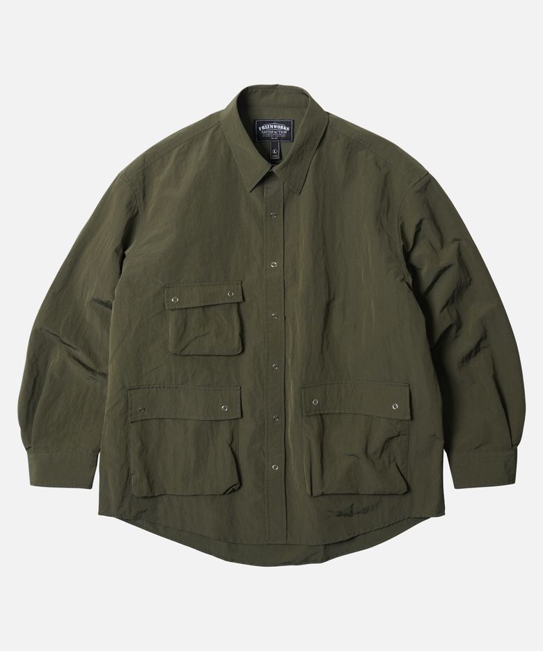 3PK NYLON RIPSTOP SHIRT JACKET _ OLIVE